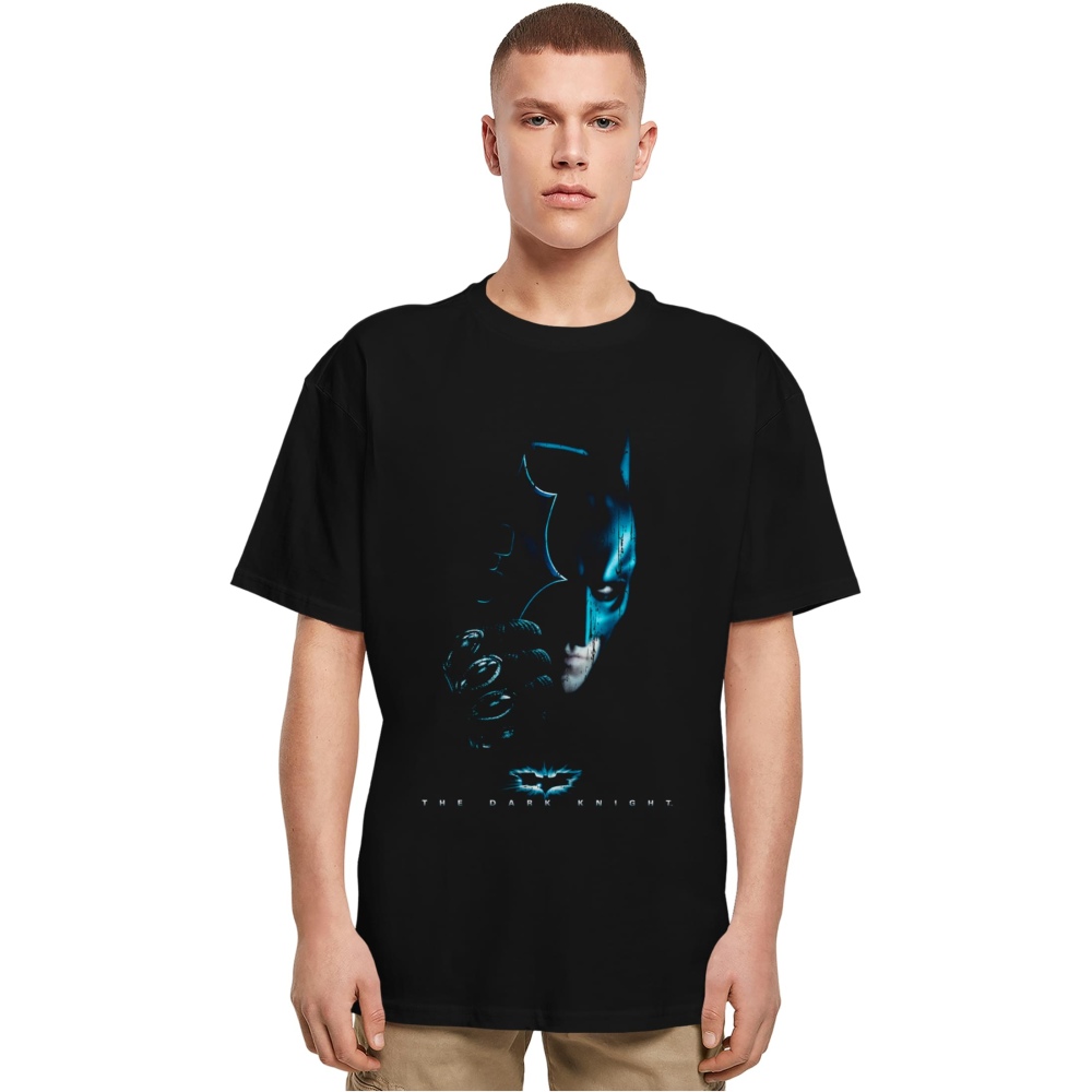 Merchcode DC Comics Batman - The dark Knight Heavy Oversize Tshirt Homme - Noir